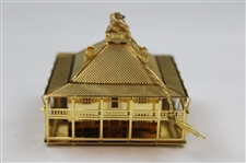 Augusta National Golf Club Gold Tone Clubhouse Ornament In Box