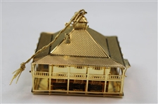 Augusta National Golf Club Gold Tone Clubhouse Ornament In Box
