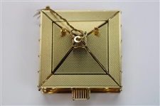 Augusta National Golf Club Gold Tone Clubhouse Ornament In Box