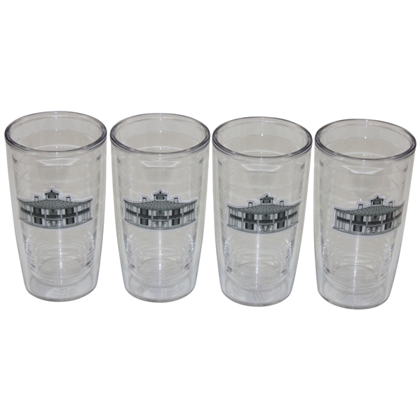 Four (4) 16oz Augusta National Golf Club Clubhouse Tervis Tumblers