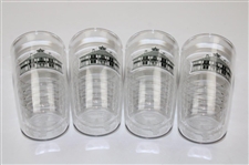 Four (4) 16oz Augusta National Golf Club Clubhouse Tervis Tumblers