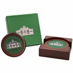 Four (4) Augusta National Clubhouse Smathers & Branson Coasters w/Box