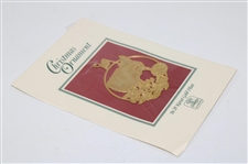2003 Augusta National Golf Club 24 Karat Gold Plated Christmas Ornament in Original Package