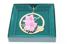 2013 Augusta National Golf Club Azalea Flower Christmas Ornament w/Box