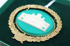 Augusta National Golf Club 24 Karat Gold Finish Clubhouse Christmas Ornament w/Box