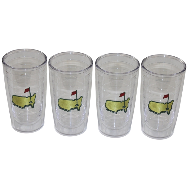 Four (4) Masters Tournament Logo 16oz Tervis Tumblers