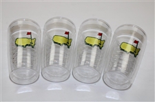 Four (4) Masters Tournament Logo 16oz Tervis Tumblers