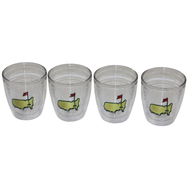 Four (4) Masters Tournament Logo 12oz Tervis Tumblers 