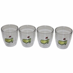 Four (4) Masters Tournament Logo 12oz Tervis Tumblers 