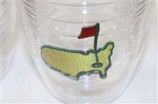 Four (4) Masters Tournament Logo 12oz Tervis Tumblers 