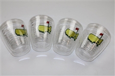 Four (4) Masters Tournament Logo 12oz Tervis Tumblers 