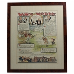 1919 We Have With Us Today Golf Cartoon Display
