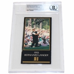 Bernhard Langer Signed Masters Collection '1993' GSV Golf Card - 1998 BAS Authentic AUTO