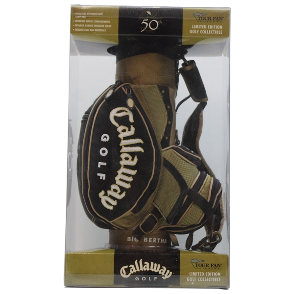 Arnold Palmers 50th Masters Appearance Lt Ed Commemorative Callaway Mini Golf Bag - April 2004