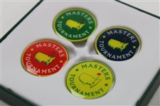 Masters Tournament 4 Pack of Ball Markers, Divot Tool Set & Copper Ball Marker