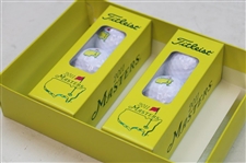 Two (2) Sleeves of 2011 Masters Logo Titleist Golf Balls In 2011 Logo Box