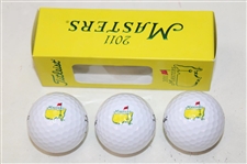 Two (2) Sleeves of 2011 Masters Logo Titleist Golf Balls In 2011 Logo Box