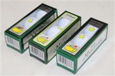 Three (3) Sleeves of 2006 & 2009 Masters Logo Titleist Golf Balls In 16th Hole Box
