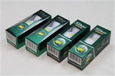2012 Masters Logo Titleist Pro V1 Dozen Golf Ball Box w/Two (2) Sleeves Each for 2010 & 2012