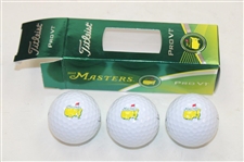 2015 Masters Logo Titleist Pro V1 Dozen Golf Balls in Box