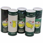 Five (5) Tubes of Masters Logo Strata & Top-Flite Golf Balls - 2000 & 2001