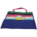 Masters Tournament Logo Striped Canvas Tote Bag