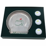 Masters Pewter Cup in Box With Three (3) Masters Logo Golf Balls