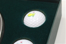 Masters Pewter Cup in Box With Three (3) Masters Logo Golf Balls