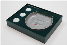 Masters Pewter Cup in Box With Three (3) Masters Logo Golf Balls