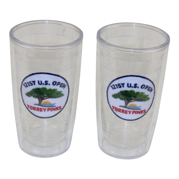 Two (2) 2021 US Open at Torrey Pines Tervis Tumbler Cups