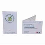 2022 US Open at The Country Club US Open Rules Committee Book & Official Scorecard
