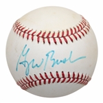 President George W. Bush Signed Rawlings Official American League Baseball JSA ALOA