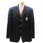Bobby Clampetts Personal Worn CBS Sports Masters Analyst Navy Blue Arnold Brandt Blazer Jacket 