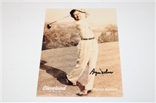Sam Snead Signed Photo Holding A Golf Club & Byron Nelson Cleveland Golf Photo JSA ALOA