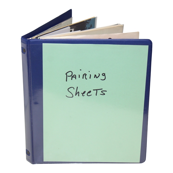 Misc. Pairing Sheets Including 1952 Western Open to 2013 PNC Signed by 12 Golfers JSA ALOA
