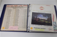 Misc. Pairing Sheets Including 1952 Western Open to 2013 PNC Signed by 12 Golfers JSA ALOA