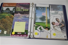 Misc. Pairing Sheets Including 1952 Western Open to 2013 PNC Signed by 12 Golfers JSA ALOA