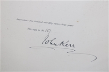 Ben Crenshaw's Personal 1896 'The Golf Book Of East Lothian' LTD ED Book #167 Signed by Author John Kerr