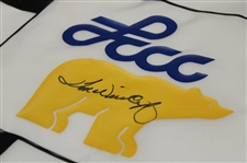 Tom Weiskopf Signed Larain County Community College Charity Golden Bear Flag JSA ALOA