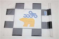 Tom Weiskopf Signed Larain County Community College Charity Golden Bear Flag JSA ALOA