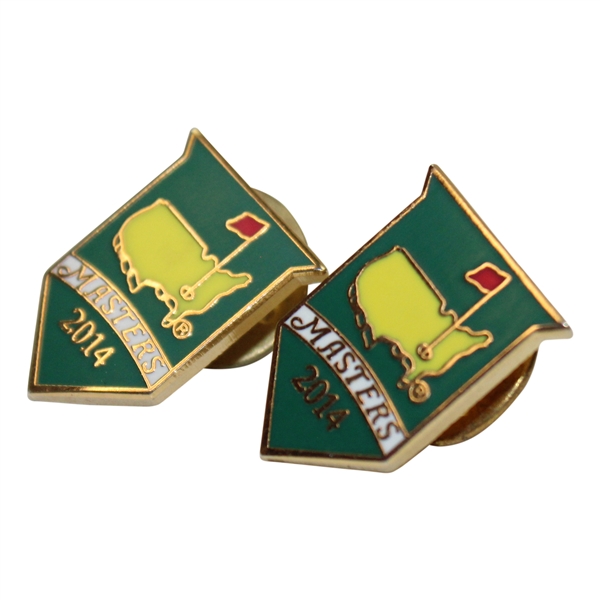 Two (2) 2014 Masters Tournament Pins