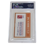 Gary Player Signed 2001 Senior Players Championship Clubhouse Badge PSA Authentic AUTO