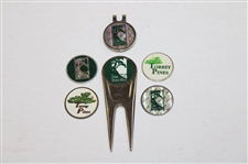 Buick Invitational Yellow Flag w/Ball Markers, Patch, Guide, Bag Tag, Booklet & Scorecard Book