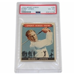 1933 Bobby Jones Goudey Sport King Goudey Golf Card No. 38 PSA VG-EX 4