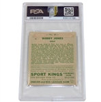 1933 Bobby Jones Goudey Sport King Goudey Golf Card No. 38 PSA VG-EX 4