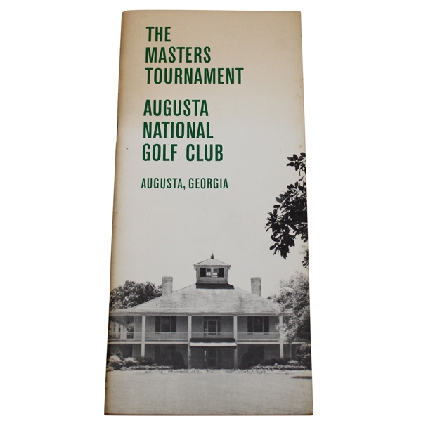 1959-1960 The Masters Tournament Augusta National Golf Club Booklet by Bobby Jones 