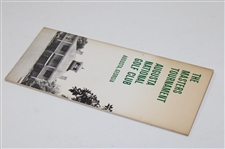 1959-1960 'The Masters Tournament' Augusta National Golf Club Booklet by Bobby Jones 