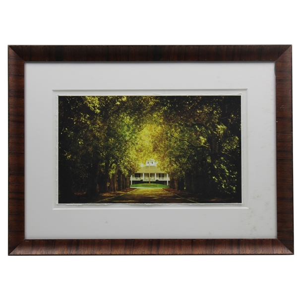 Tree Lined Magnolia Lane to Augusta National Golf Club Clubhouse Framed Print