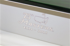 2011 Masters Tournament 75th Masters 1934-2011 Emerald Green Wood Watch Box