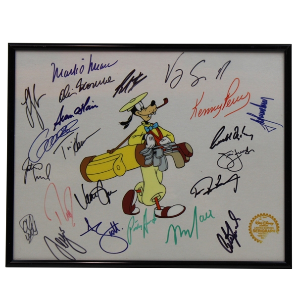 PGA Tour Stars Multi-Signed Goofy Serigraph - Framed JSA ALOA